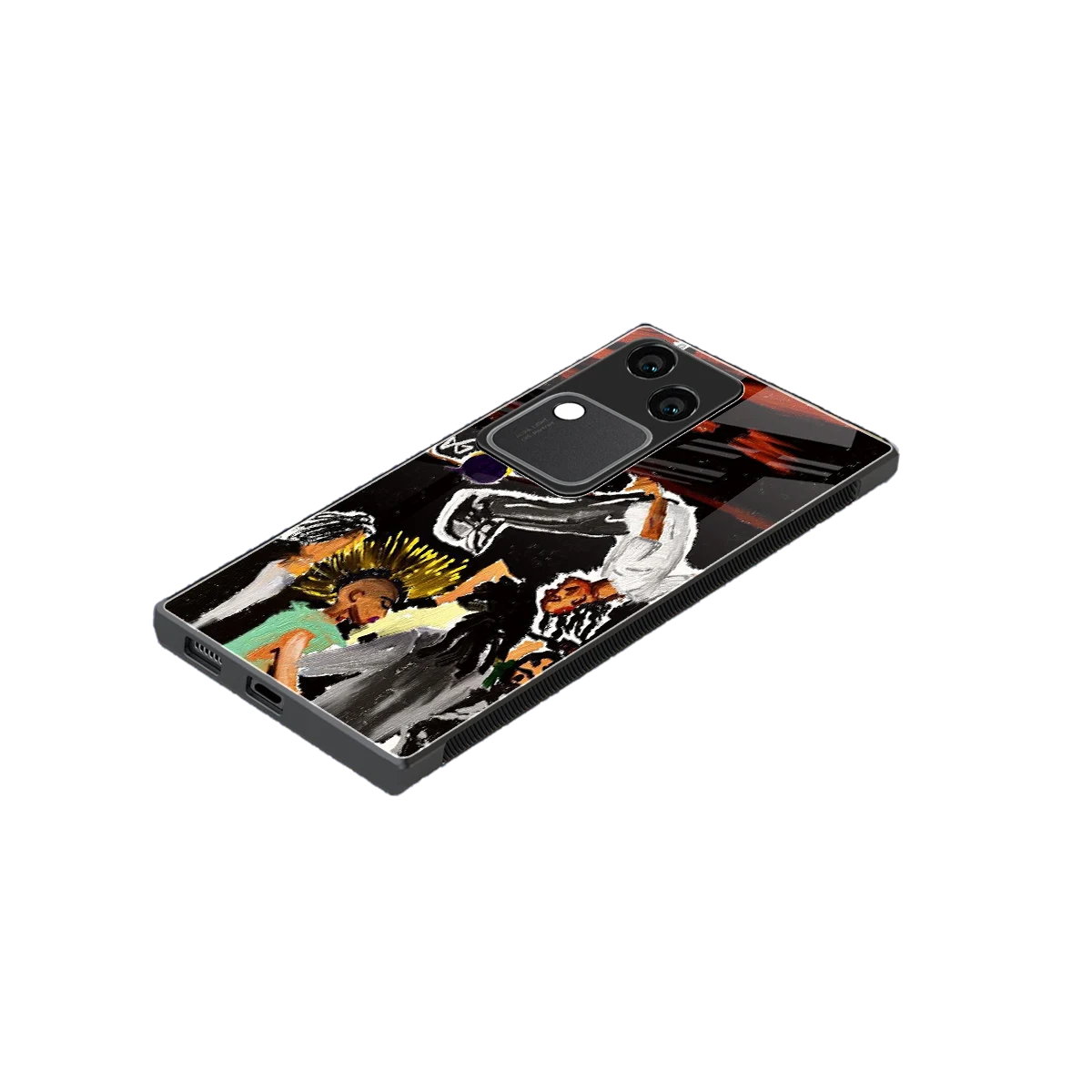 Gravity Break stylish phone case for vivo v30 | glossy glass and slim fit