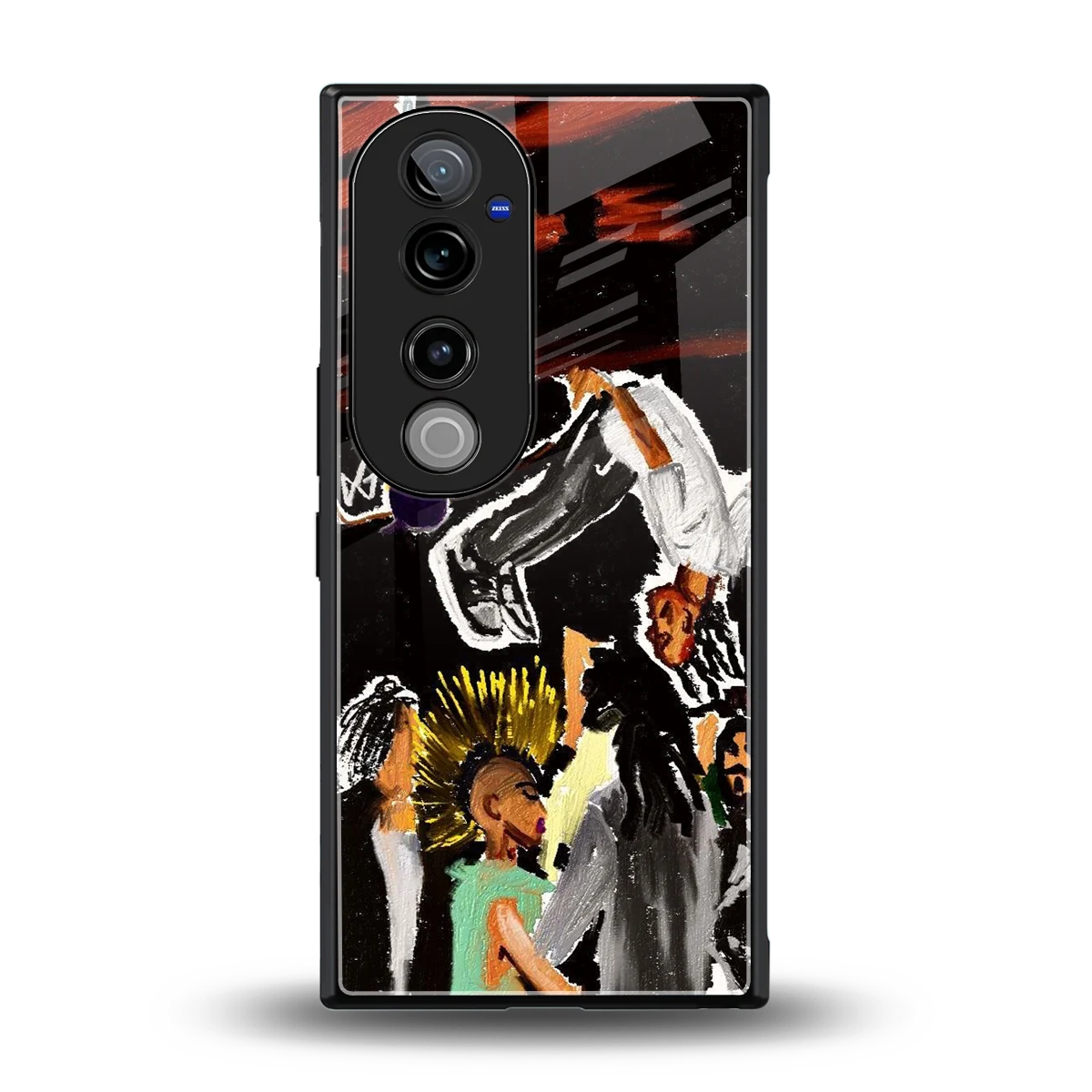 Gravity Break back phone cover | glass case for vivo v40 pro