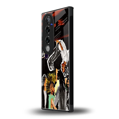 Gravity Break vivo v40 pro mobile cover | shockproof glass phone case