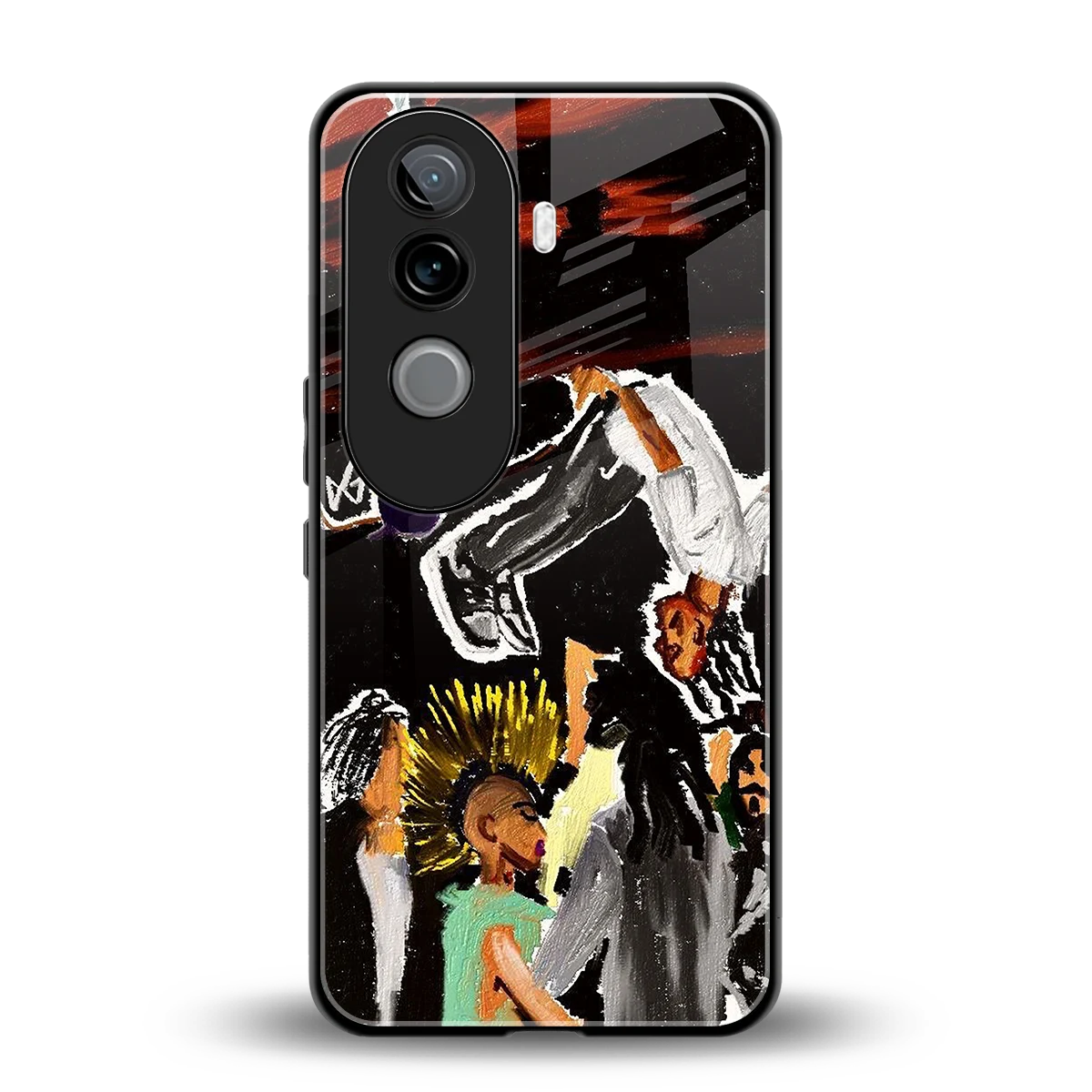 Gravity Break back phone cover | glass case for vivo v40e