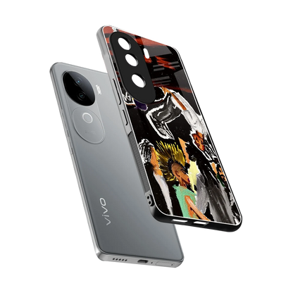 Gravity Break sleek vivo v40e cover with tempered glass back and TPU edges