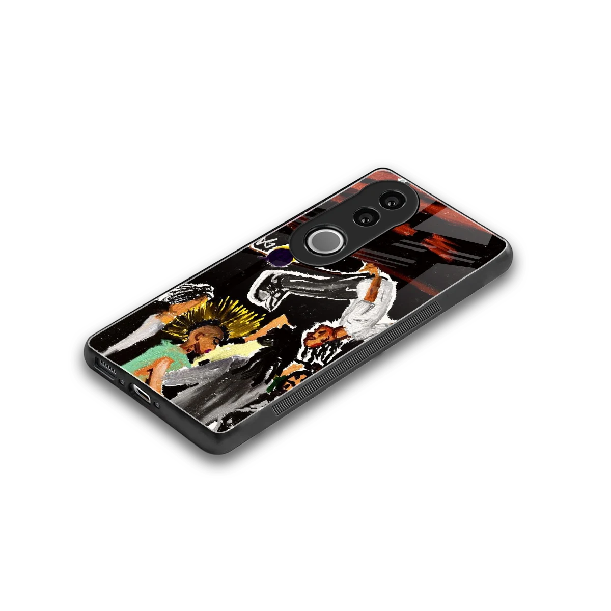 Gravity Break stylish phone case for vivo v50 | glossy glass and slim fit