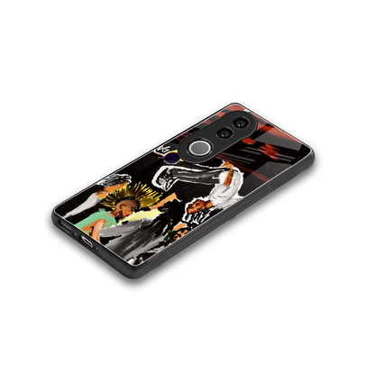 Gravity Break stylish phone case for vivo v50 | glossy glass and slim fit
