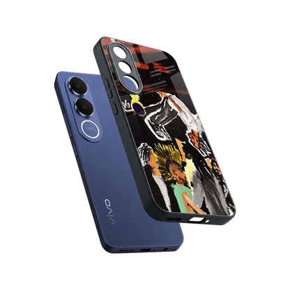 Gravity Break sleek vivo v70 fe cover with tempered glass back and TPU edges