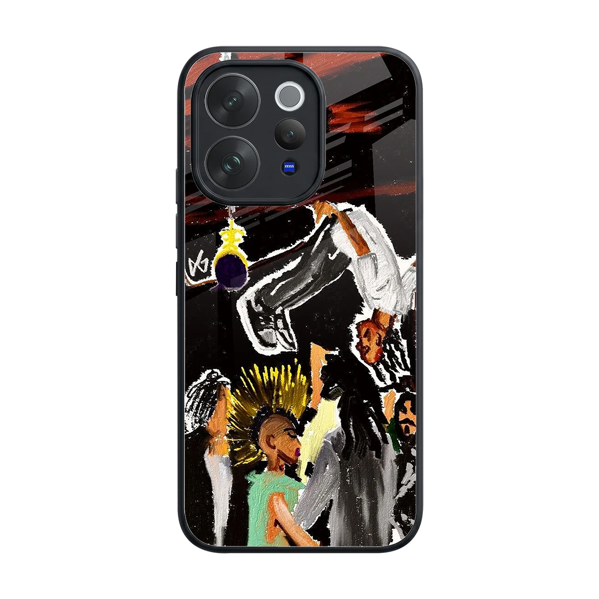 Gravity Break back phone cover | glass case for vivo v70