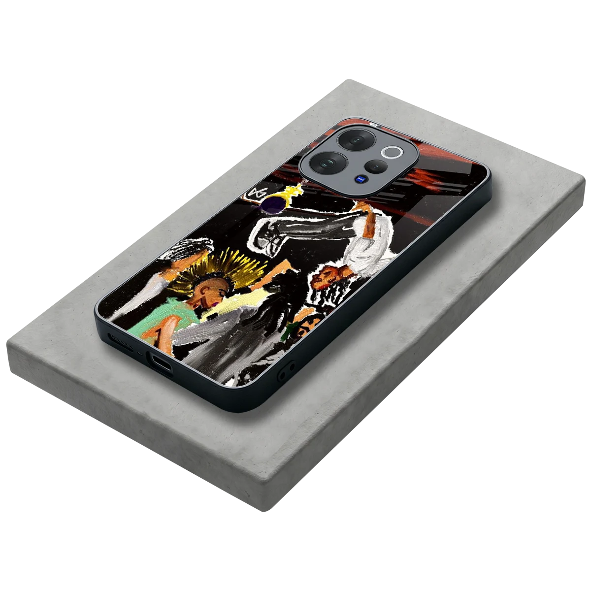 Gravity Break stylish phone case for vivo v70 | glossy glass and slim fit