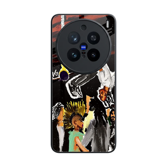 Gravity Break back phone cover | glass case for vivo x200 pro