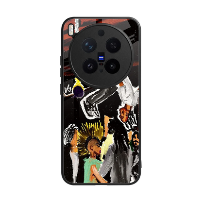 Gravity Break back phone cover | glass case for vivo x300 pro