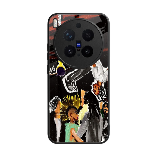 Gravity Break back phone cover | glass case for vivo x300 pro