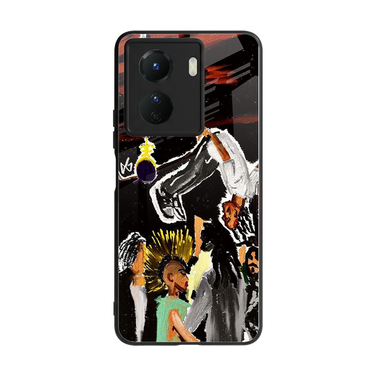 Gravity Break back phone cover | glass case for vivo y16