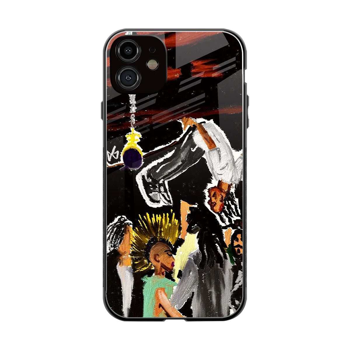 Gravity Break back phone cover | glass case for iphone 12