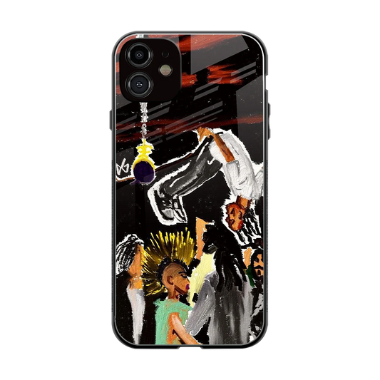 Gravity Break back phone cover | glass case for iphone 12