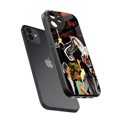 Gravity Break sleek iphone 12 cover with tempered glass back and TPU edges