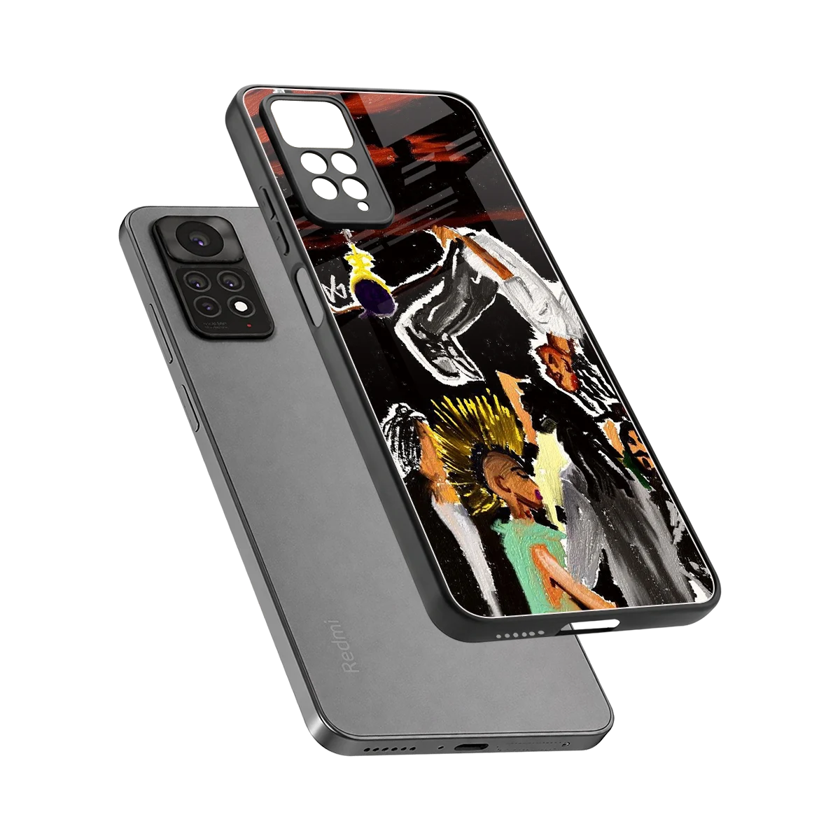 Gravity Break sleek redmi note 11 pro cover with tempered glass back and TPU edges