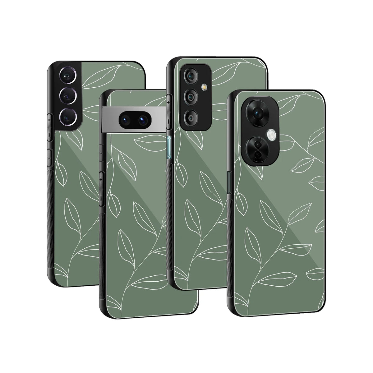 Stylish Glass Back Case for All Smartphones iPhone, Samsung, OnePlus, Pixel, Redmi, Oppo, Vivo, Motorola
