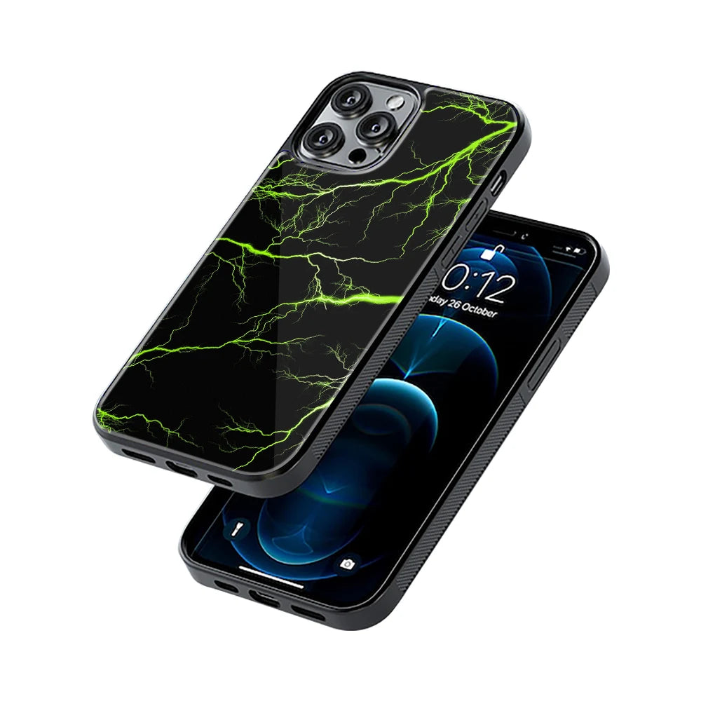 Protective Glass Back Phone Case Compatible with iPhone, Samsung, OnePlus, Pixel & More