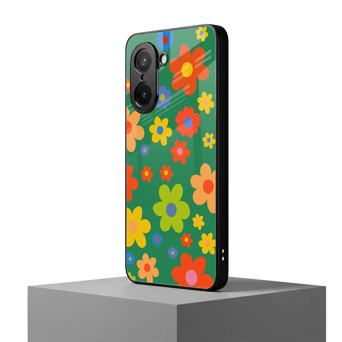 Greenery Blossom oneplus nord ce5 5g mobile cover | shockproof glass phone case