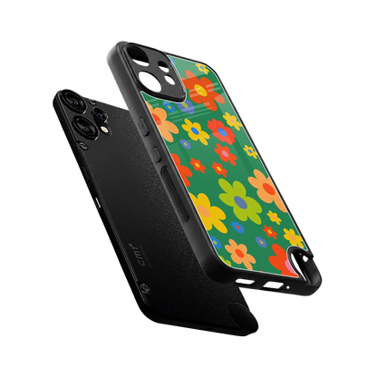 Greenery Blossom sleek cmf nothing phone 2 pro cover with tempered glass back and TPU edges