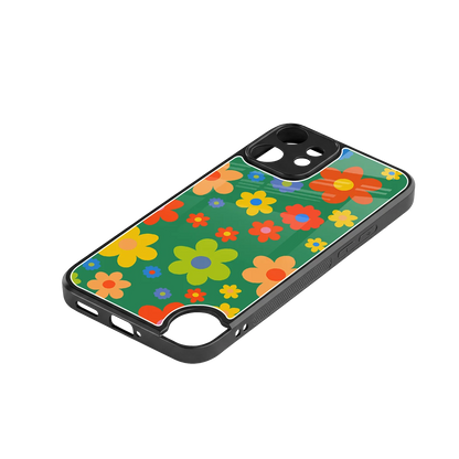 Greenery Blossom stylish phone case for cmf nothing phone 2 pro | glossy glass and slim fit