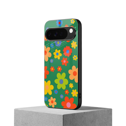 Greenery Blossom google pixel 10 pro xl mobile cover | shockproof glass phone case