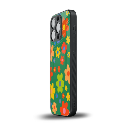 Greenery Blossom iphone 13 pro mobile cover | shockproof glass phone case