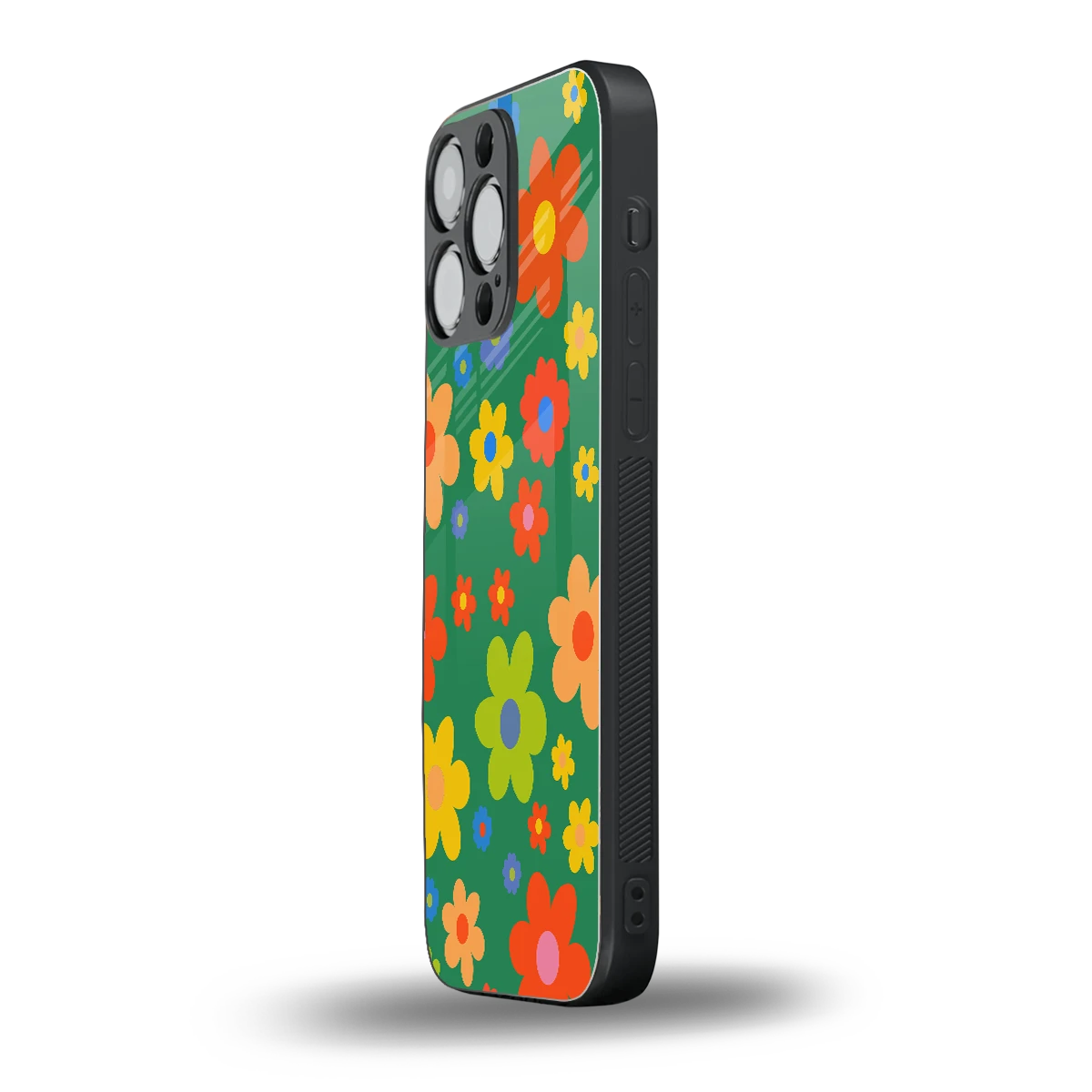 Greenery Blossom iphone 15 pro max mobile cover | shockproof glass phone case