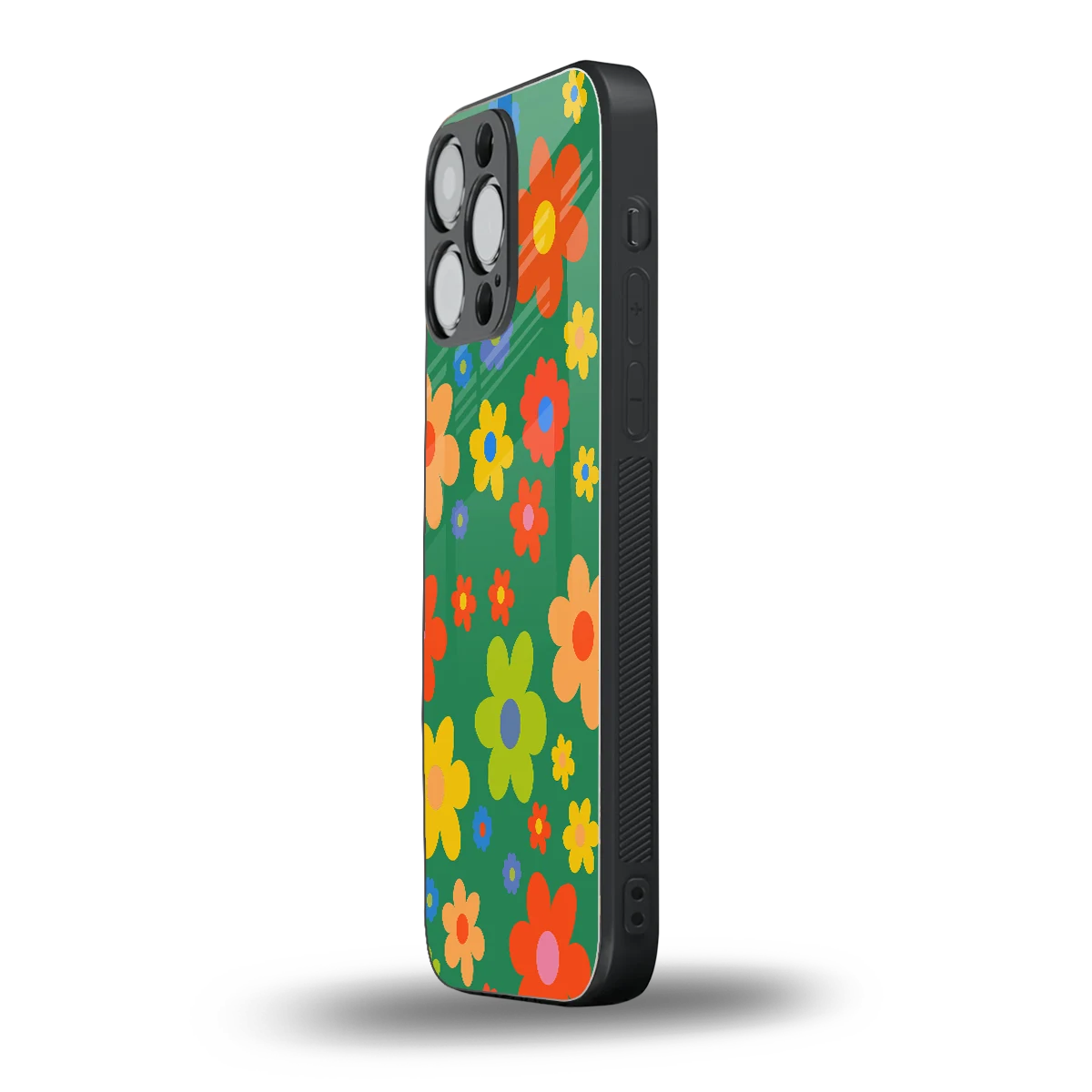 Greenery Blossom iphone 16 pro max mobile cover | shockproof glass phone case