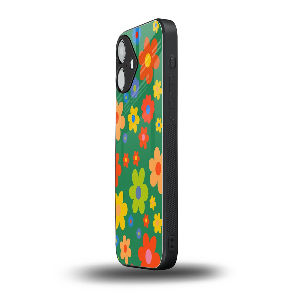Greenery Blossom iPhone 16 mobile cover | shockproof glass phone case