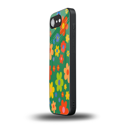 Greenery Blossom iphone 16e mobile cover | shockproof glass phone case