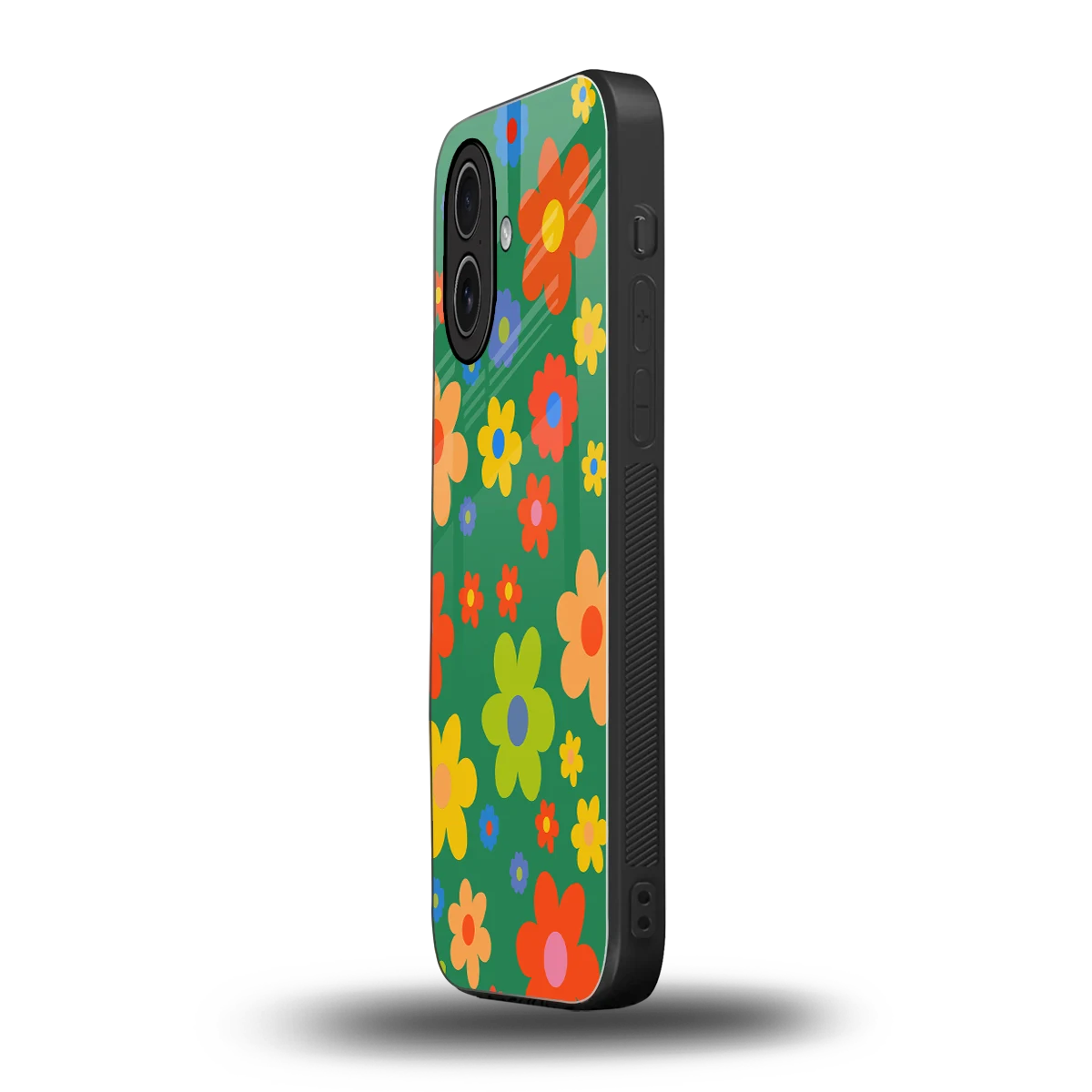 Greenery Blossom iphone 17 mobile cover | shockproof glass phone case