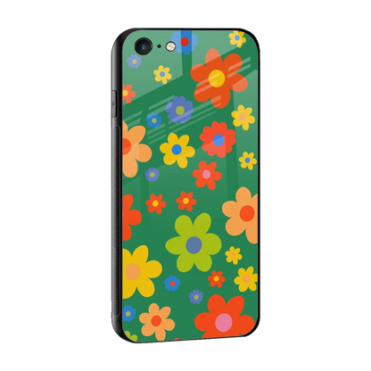 Greenery Blossom sleek iphone 6s cover with tempered glass back and TPU edges