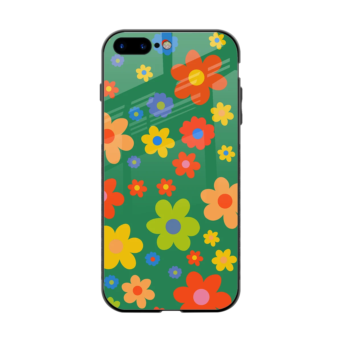 Greenery Blossom back phone cover | glass case for iphone 7 plus