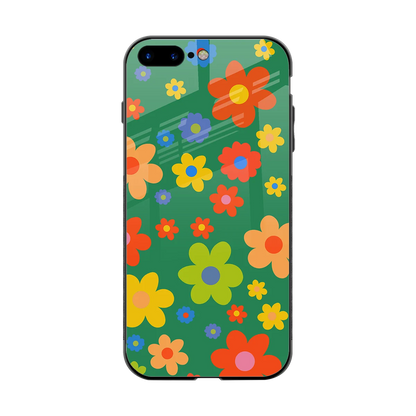 Greenery Blossom back phone cover | glass case for iphone 8 plus