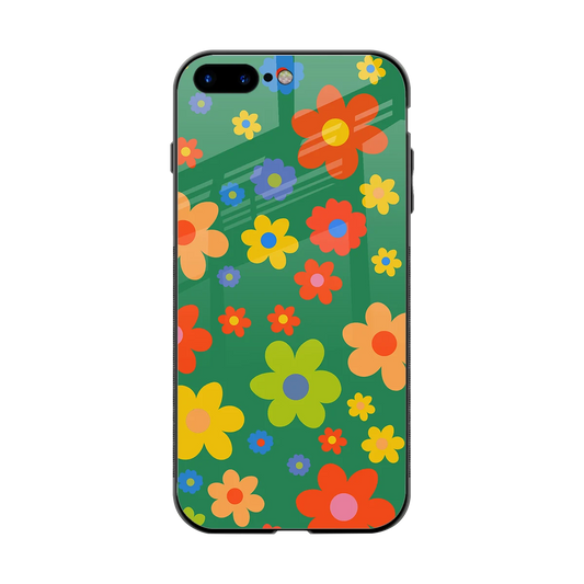 Greenery Blossom back phone cover | glass case for iphone 8 plus