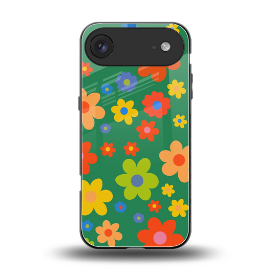 Greenery Blossom back phone cover | glass case for iphone air
