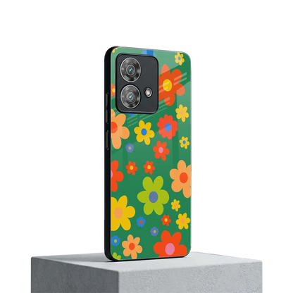 Greenery Blossom motorola edge 40 neo 5g mobile cover | shockproof glass phone case