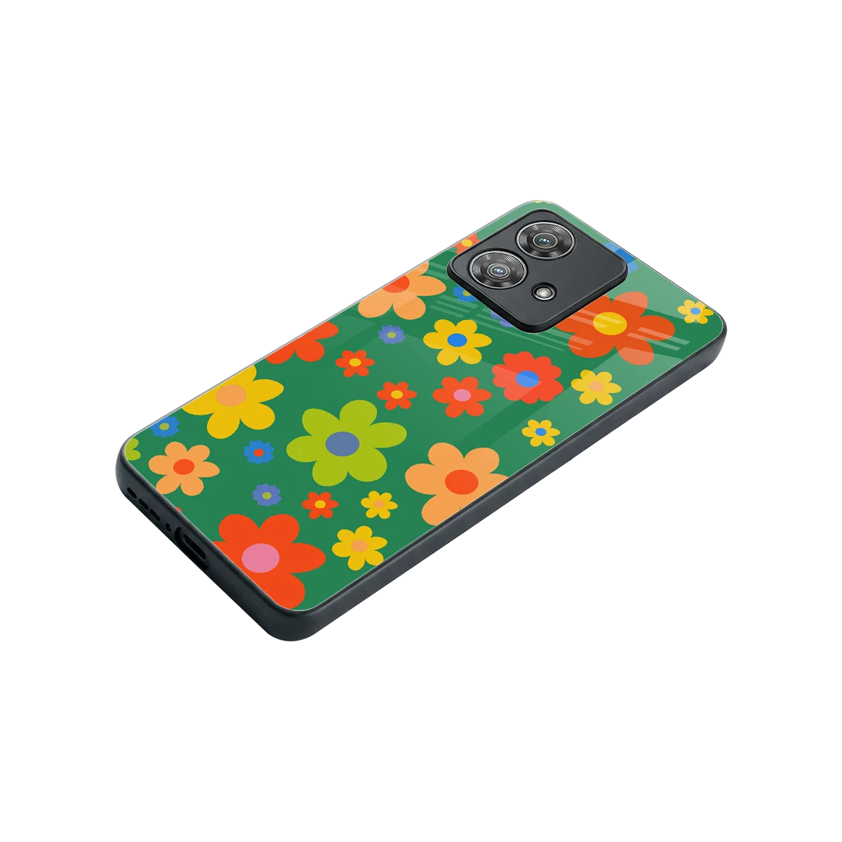 Greenery Blossom stylish phone case for motorola edge 40 neo 5g | glossy glass and slim fit