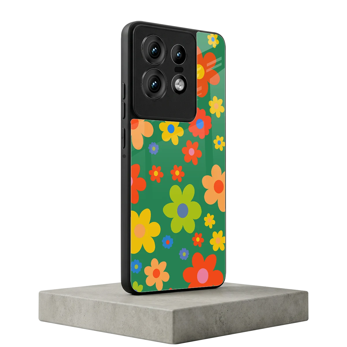 Greenery Blossom motorola edge 50 pro mobile cover | shockproof glass phone case