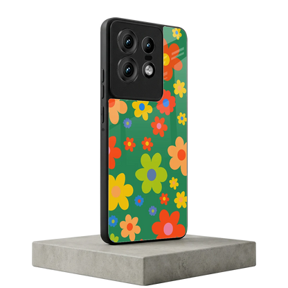 Greenery Blossom motorola edge 50 pro mobile cover | shockproof glass phone case
