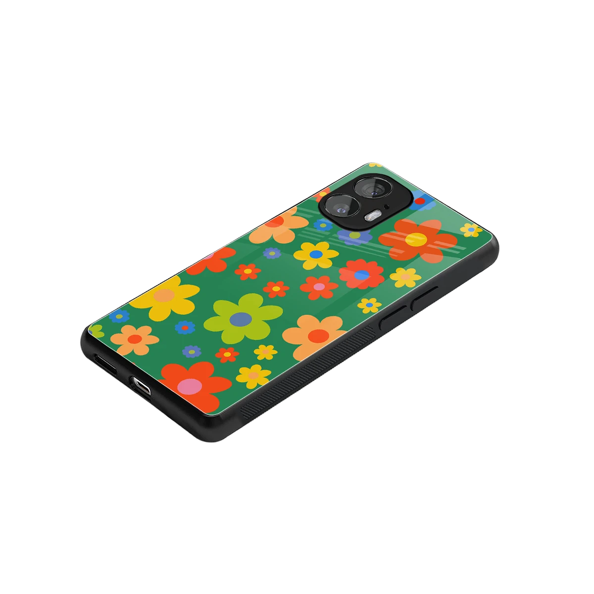 Greenery Blossom stylish phone case for nothing phone 2 | glossy glass and slim fit