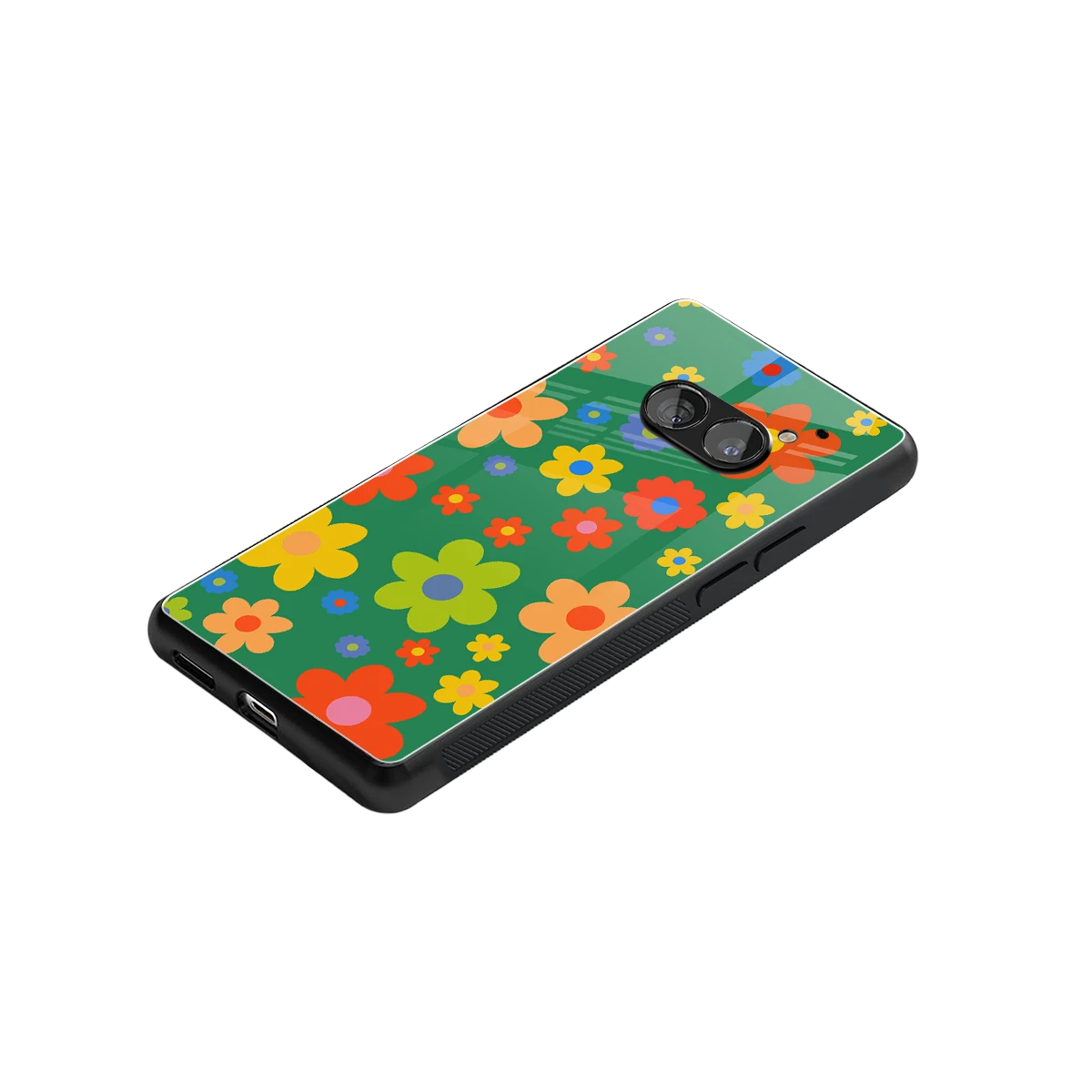 Greenery Blossom stylish phone case for nothing phone 2a | glossy glass and slim fit