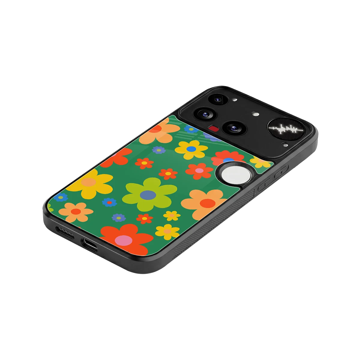 Greenery Blossom stylish phone case for nothing phone 3 | glossy glass and slim fit