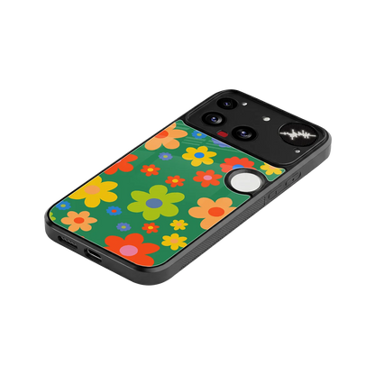 Greenery Blossom stylish phone case for nothing phone 3 | glossy glass and slim fit