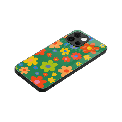 Greenery Blossom stylish phone case for oneplus 13s | glossy glass and slim fit