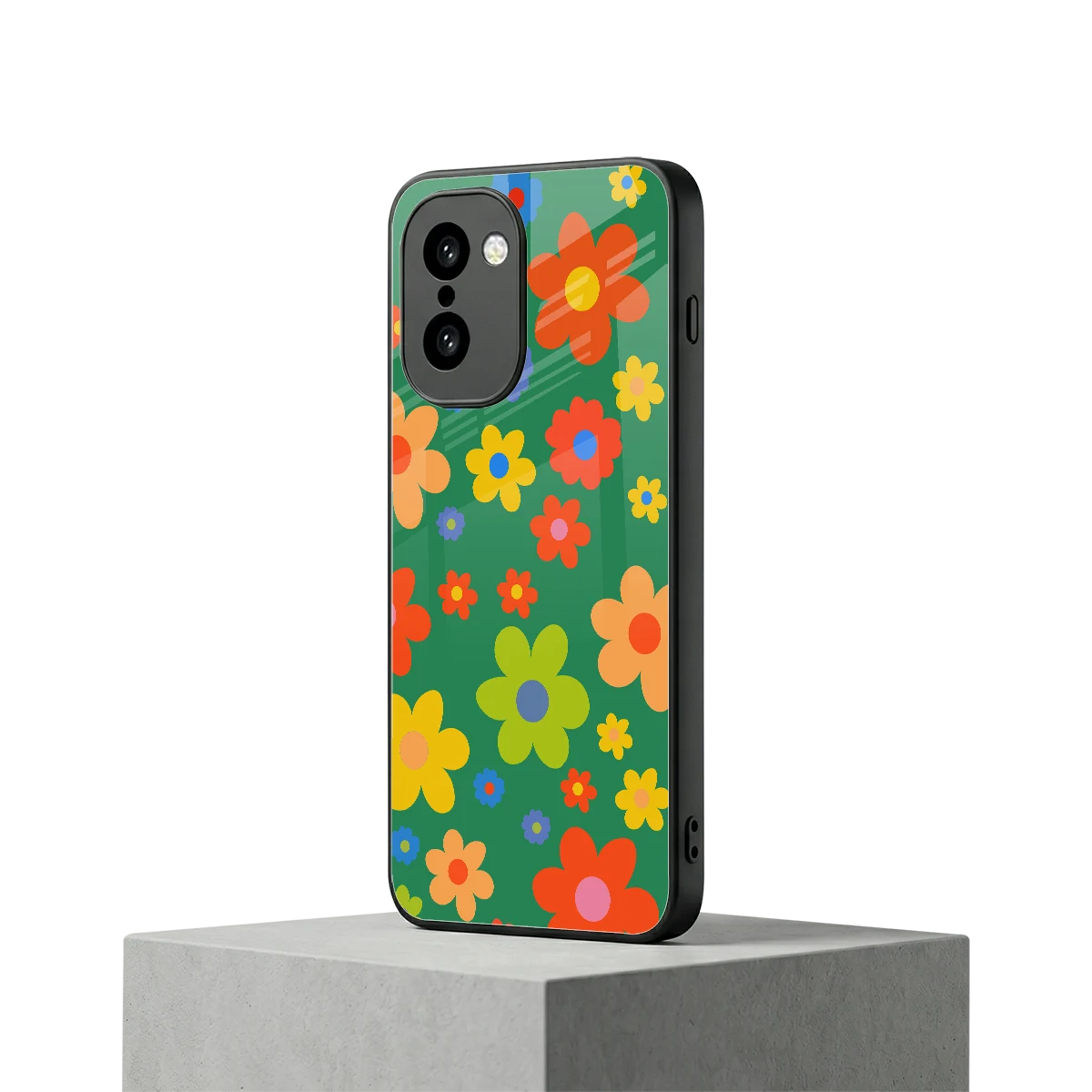 Greenery Blossom oneplus 15r mobile cover | shockproof glass phone case