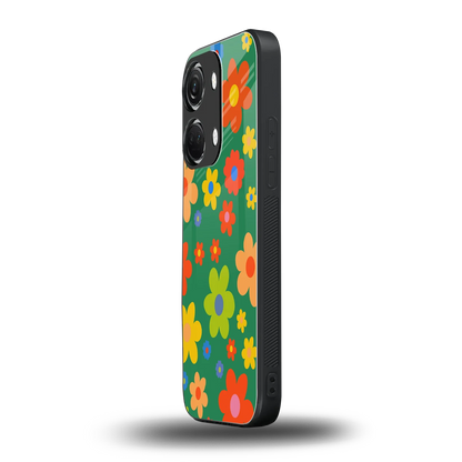 Greenery Blossom oneplus nord 3 mobile cover | shockproof glass phone case