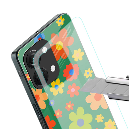 Greenery Blossom stylish phone case for oneplus nord 3 | glossy glass and slim fit