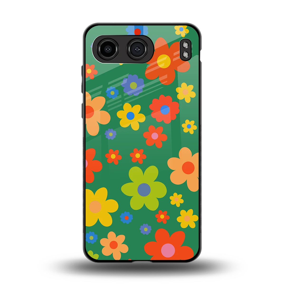 Greenery Blossom back phone cover | glass case for oneplus nord 4