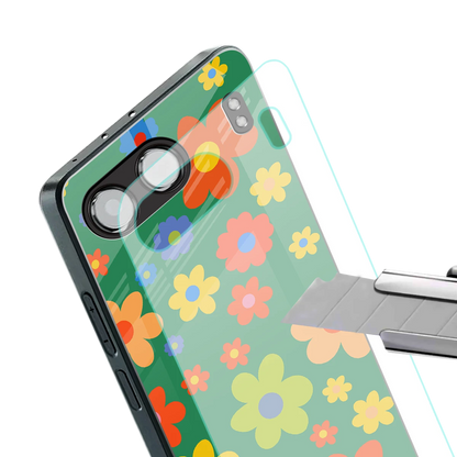 Greenery Blossom stylish phone case for oneplus nord 4 | glossy glass and slim fit