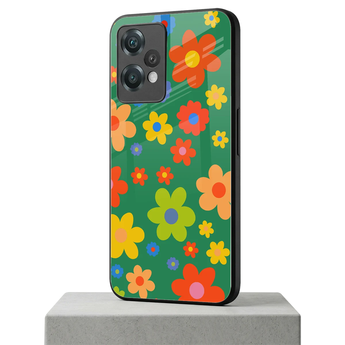 Greenery Blossom oneplus nord ce 2 lite mobile cover | shockproof glass phone case